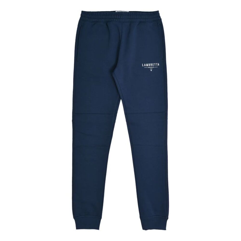 Lambretta Mens Logo Slim Leg Sweatpants / Navy